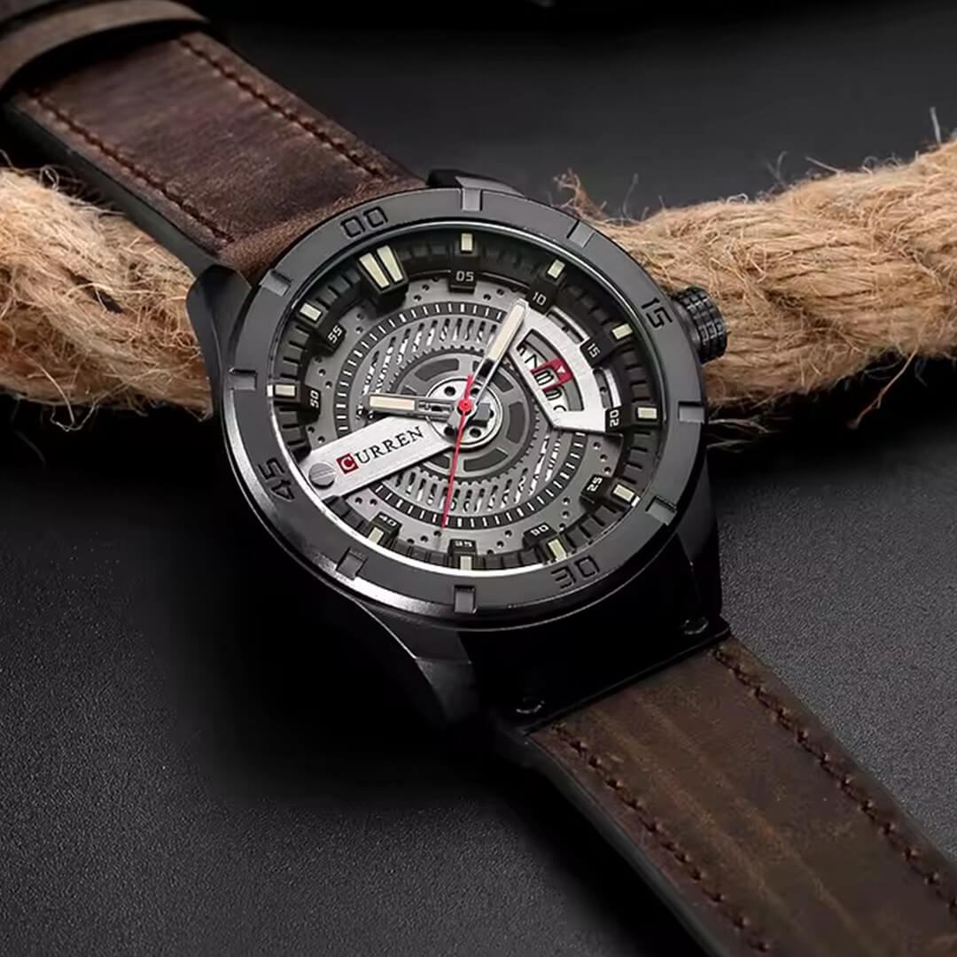 Reloj Curren Hombre Cuero Marrón | CUR-70