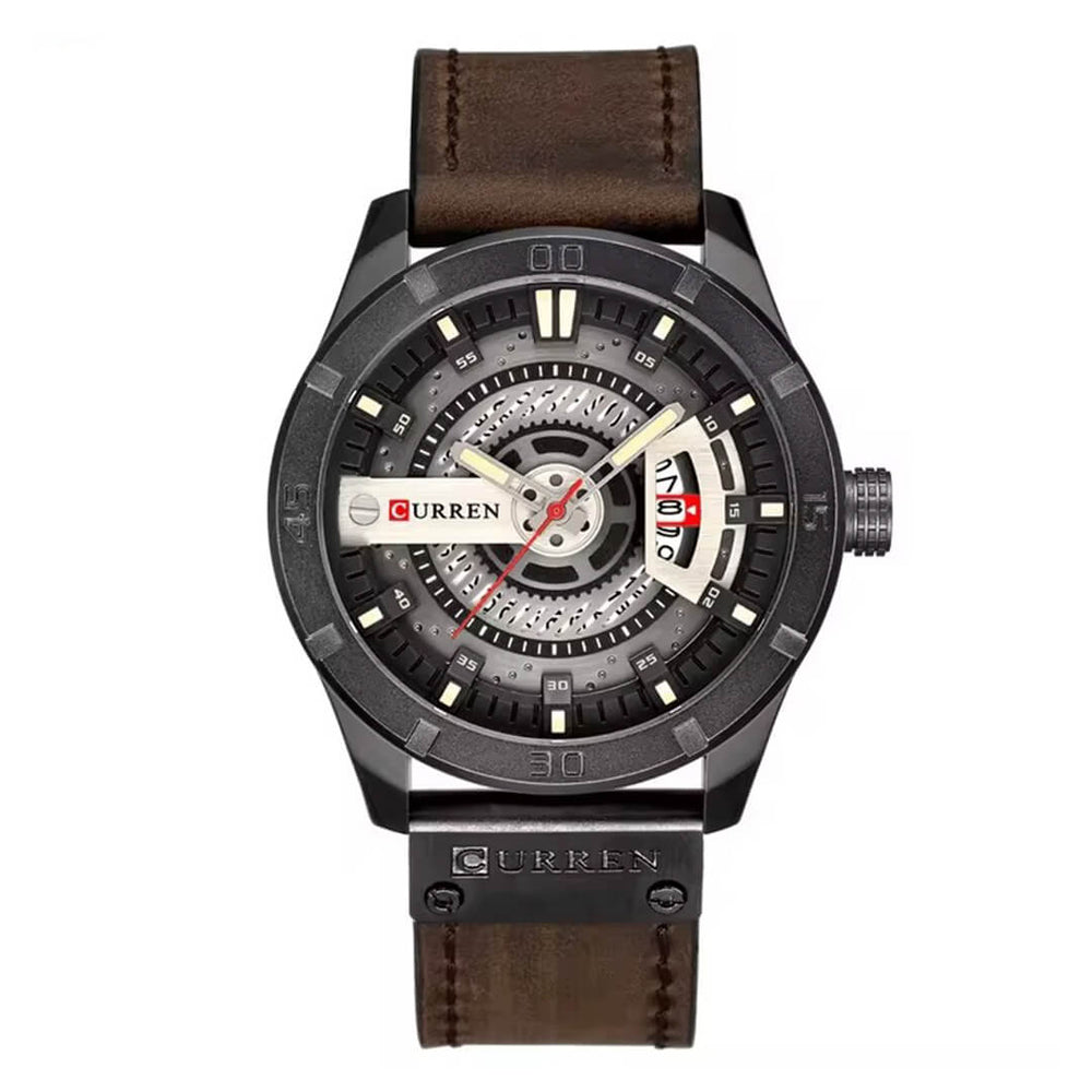Reloj Curren CUR-70 Hombre Cuero Marrón