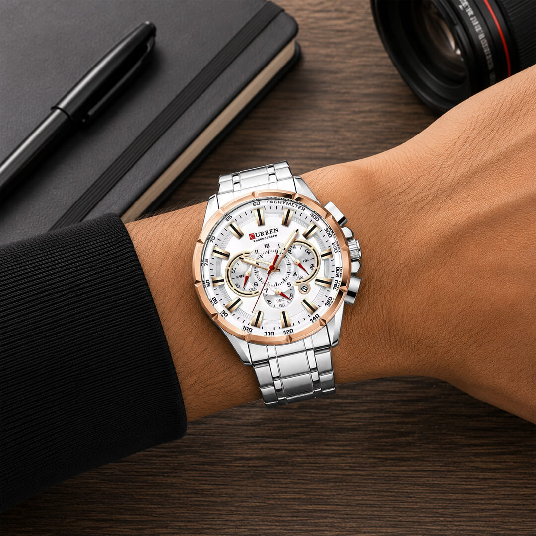 Reloj Curren CUR-8 Hombre Acero Plateado