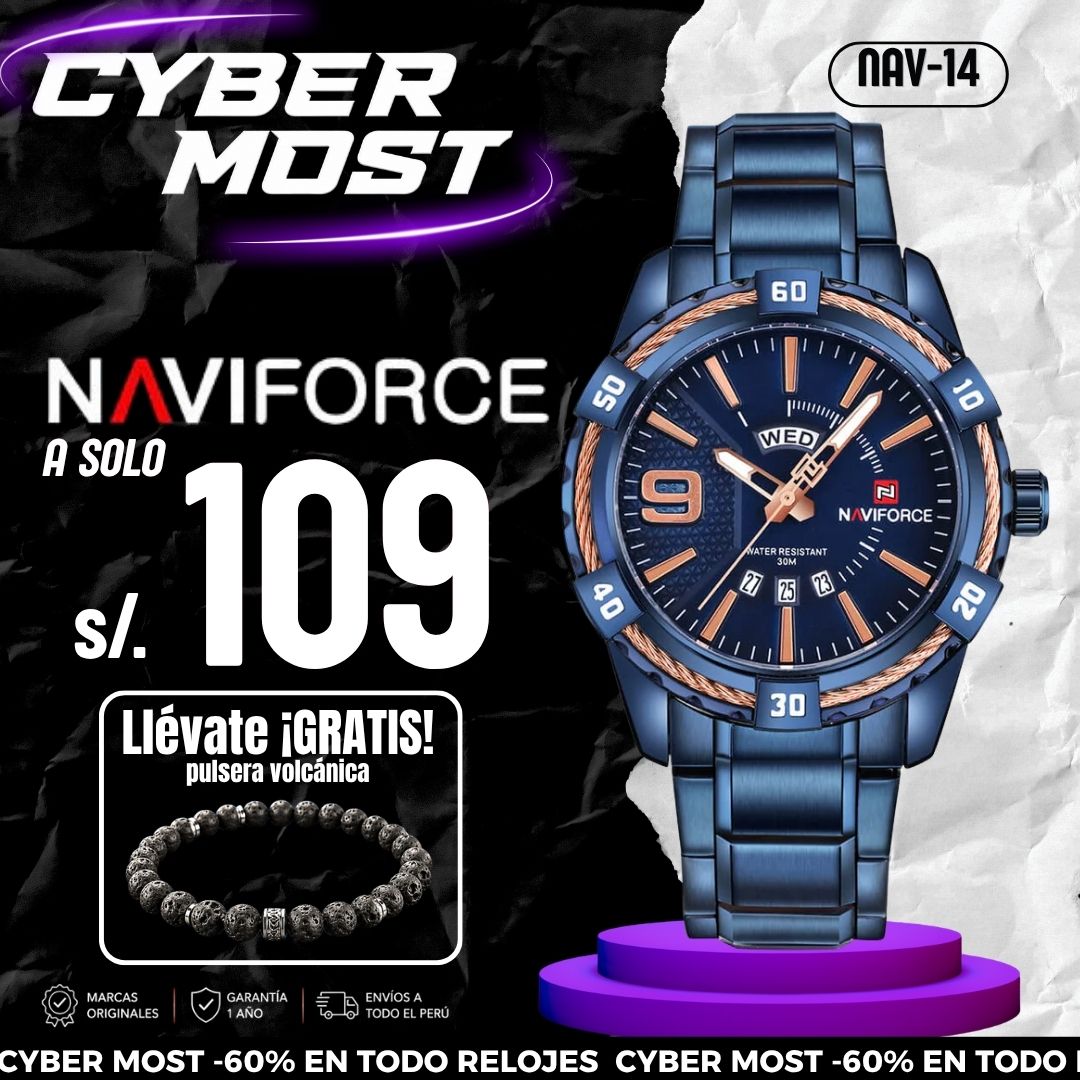 Reloj Naviforce NAV-142 Hombre Acero Azul