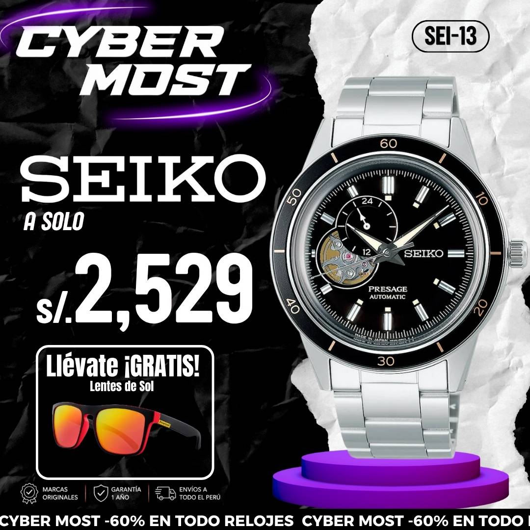 Reloj Seiko Presage SSA425J1 Hombre Automático Plateado