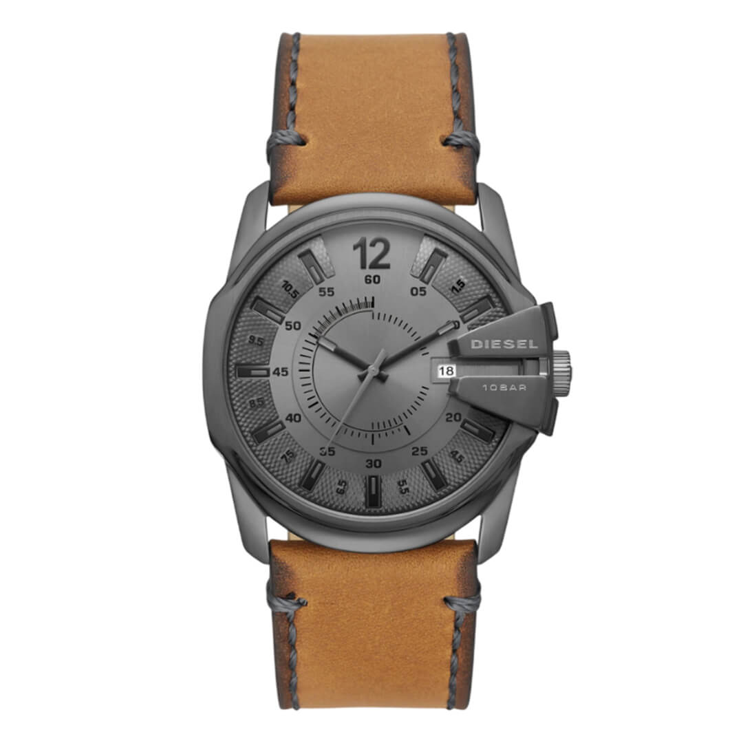 Reloj Diesel Mega Chief DZ1964 Hombre Cuero Marrón | DIE-33