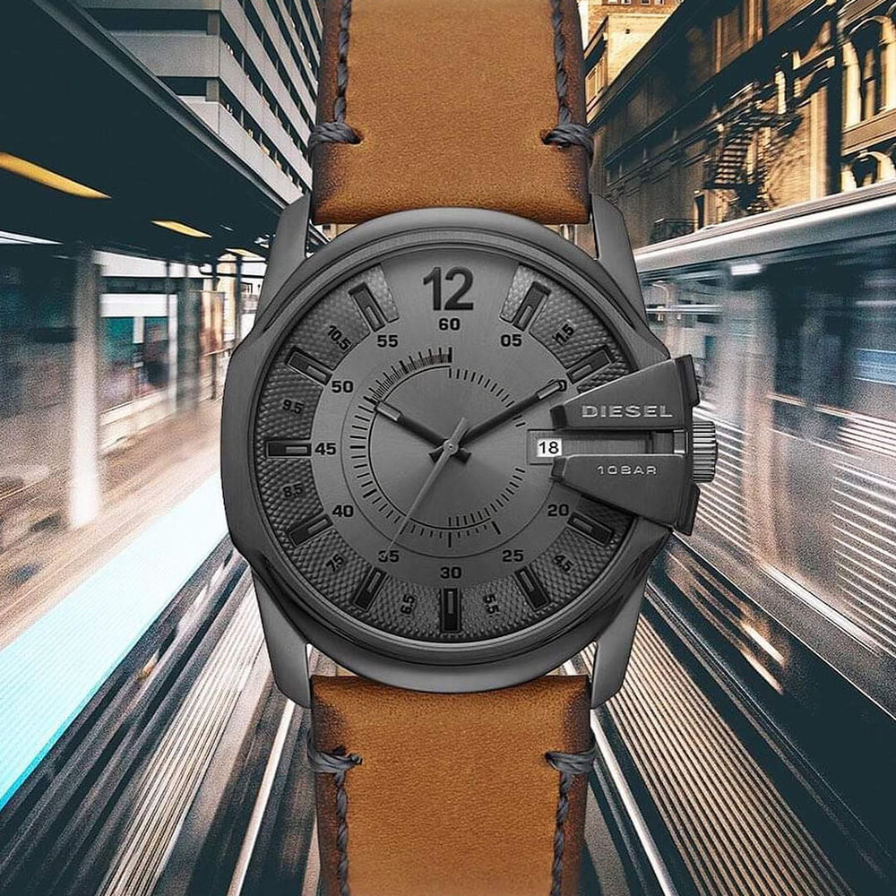 Reloj Diesel Mega Chief DZ1964 Hombre Cuero Marrón