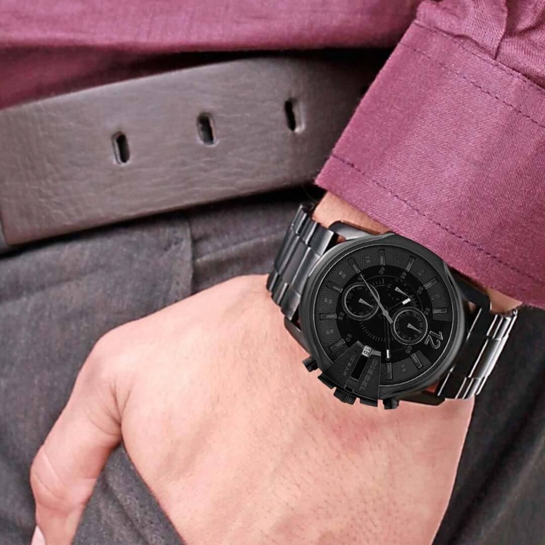 Reloj Diesel Mega Chief DZ4180 Hombre Acero Negro | DIE-34
