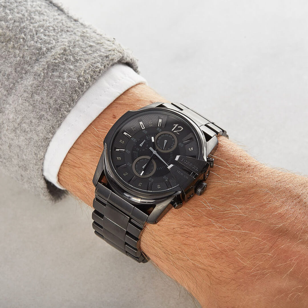Reloj Diesel Mega Chief DZ4180 Hombre Acero Negro | DIE-34