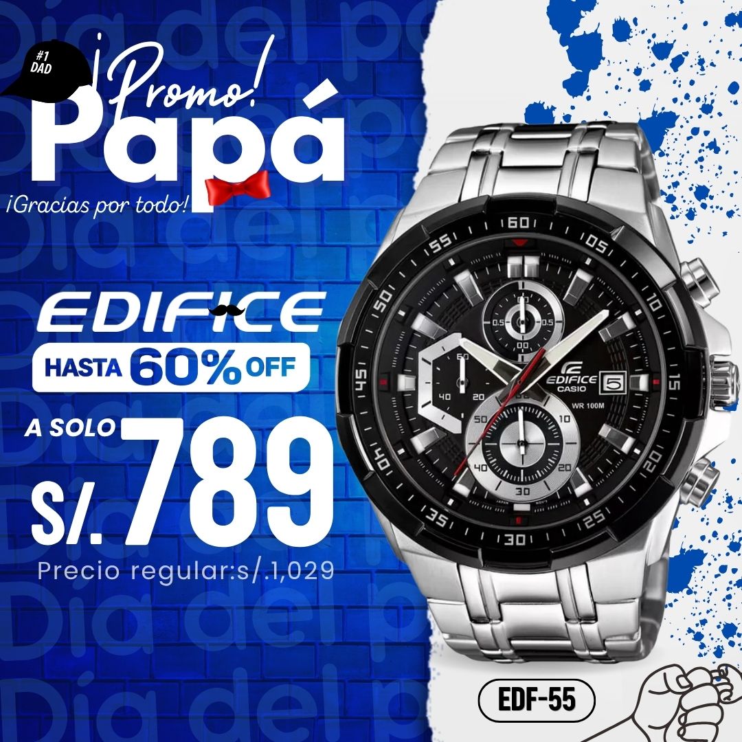 Reloj Edifice EFR-539D-1AVUDF Hombre Acero Plateado
