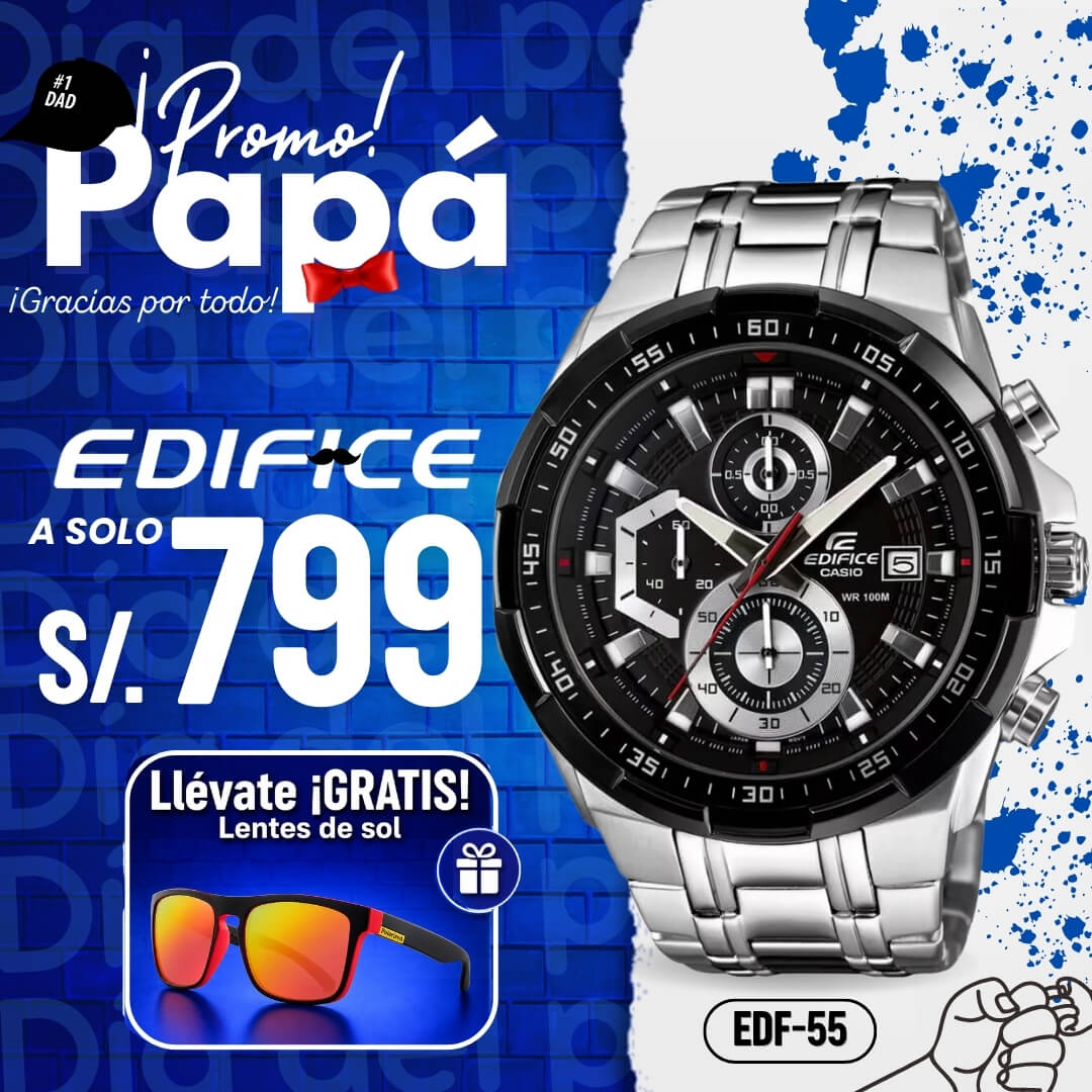 Reloj Edifice EFR-539D-1AVUDF Hombre Acero Plateado