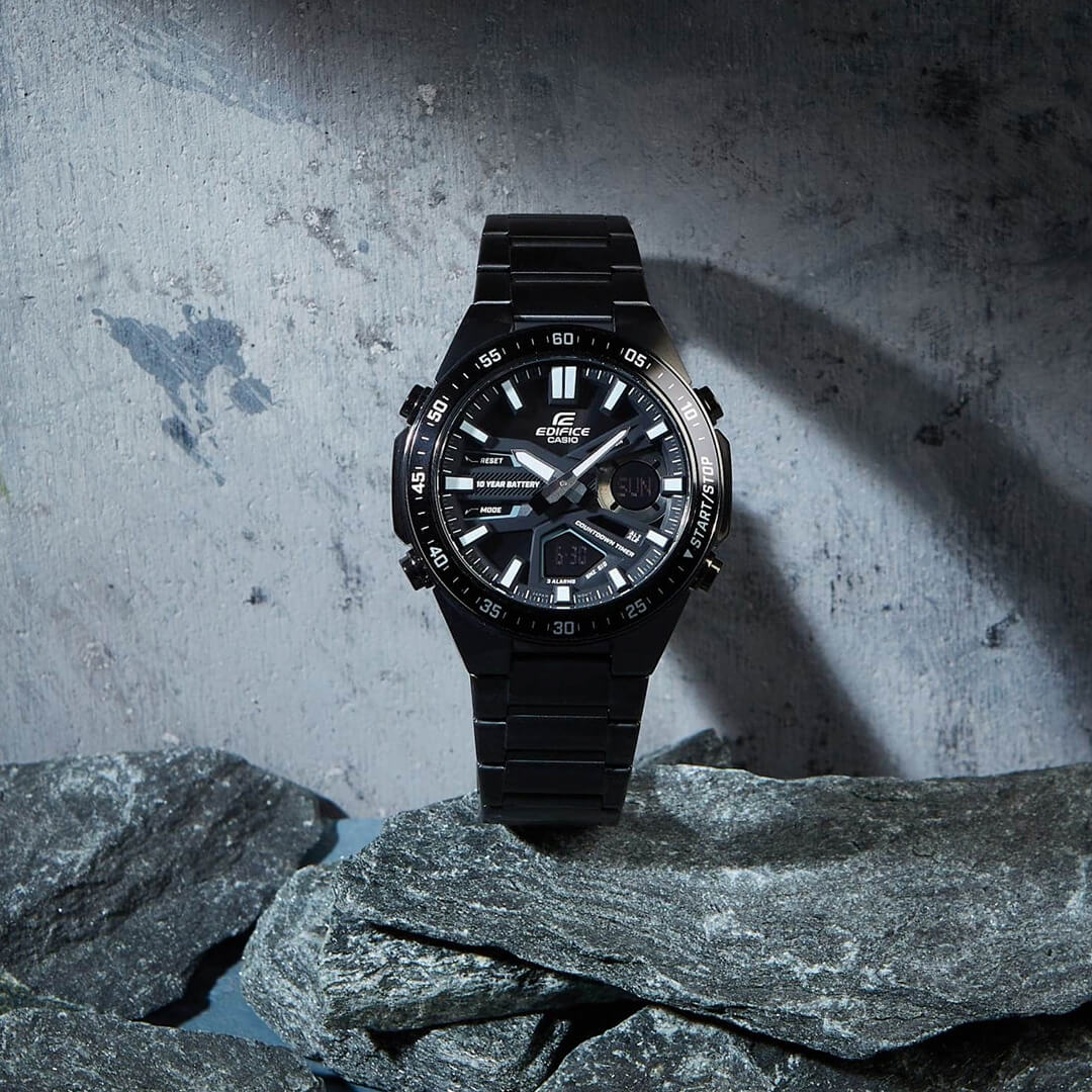 Reloj Edifice EFV-C110DC-1A Hombre Acero Negro | EDF-11