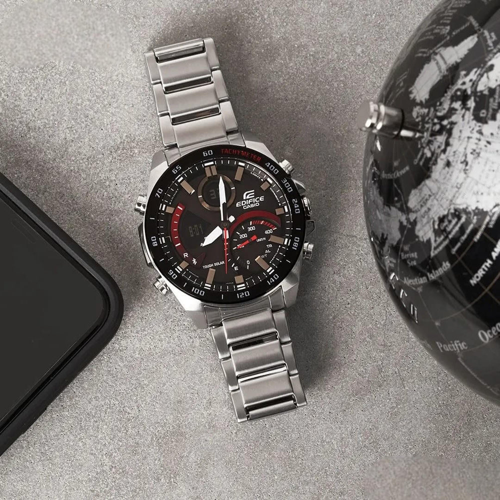 Reloj Edifice ECB-900DB-1A Hombre Bluetooth Rojo