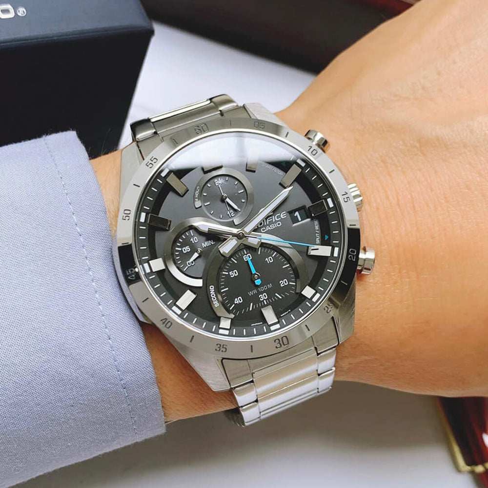 Reloj Edifice EFR-571D-1A Hombre Acero Plateado