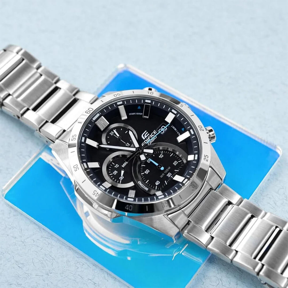 Reloj Edifice EFR-571D-1A Hombre Acero Plateado