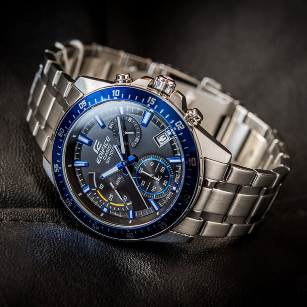 Reloj Edifice EFV-540D-1A2 Hombre Acero Plateado