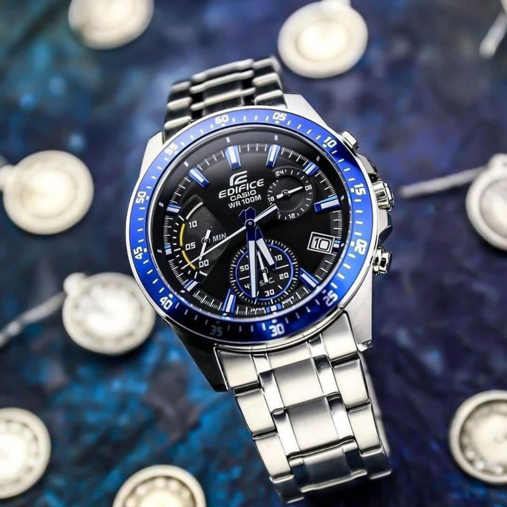 Reloj Edifice EFV-540D-1A2 Hombre Acero Plateado