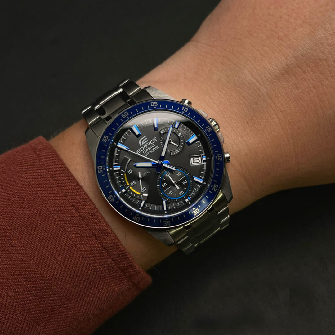 Reloj Edifice EFV-540D-1A2 Hombre Acero Plateado | EDF-21