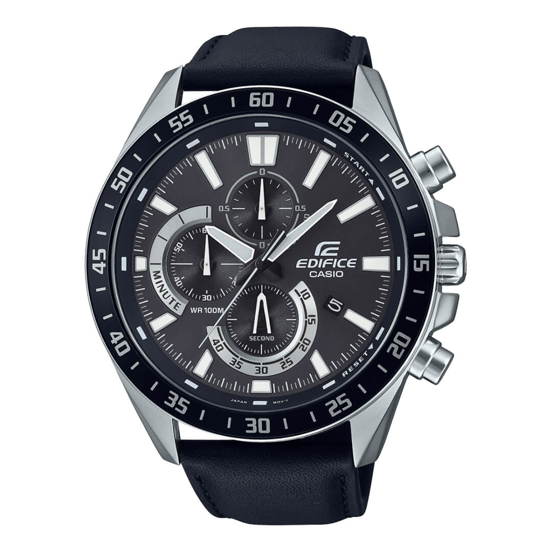Reloj Edifice EFV-620L-1A Hombre Cuero Negro | EDF-22