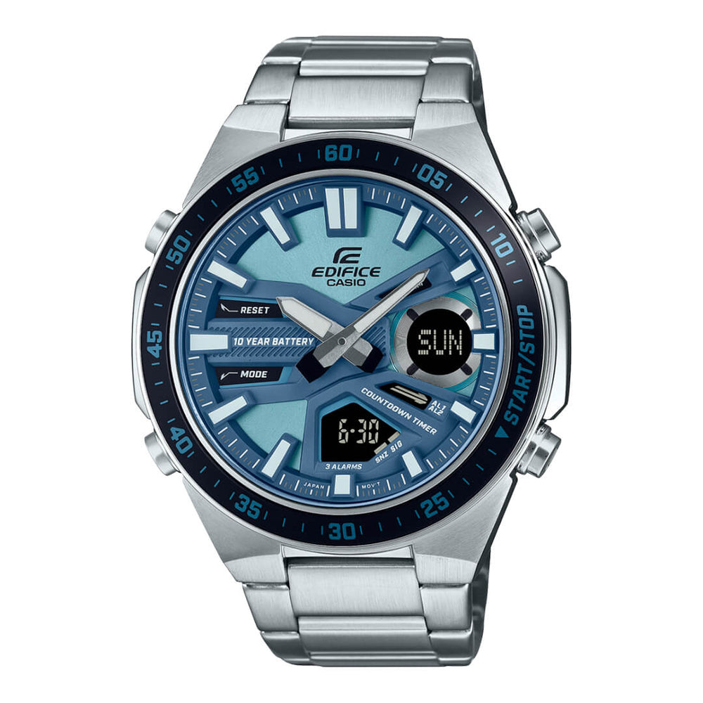 Reloj Edifice EFV-C110D-2B Hombre Acero Plateado