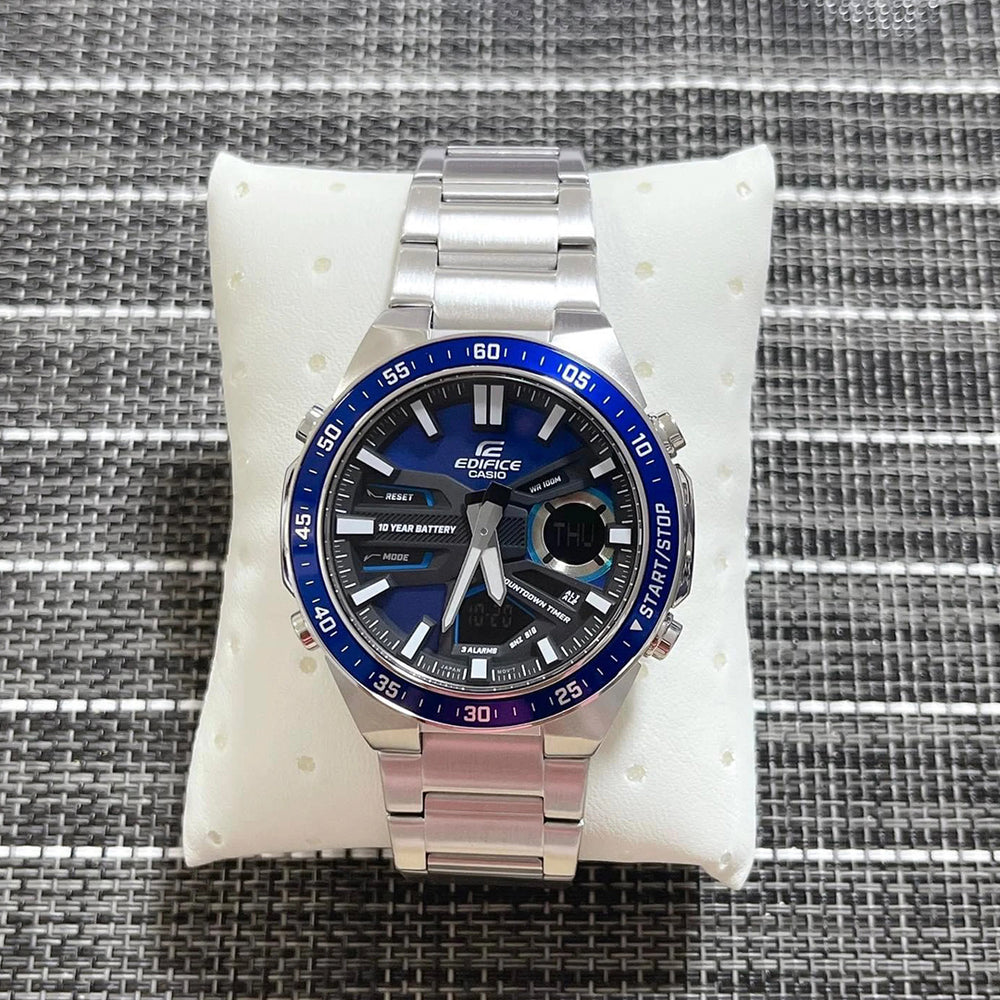 Reloj Edifice EFV-C110D-2A Hombre Acero Plateado