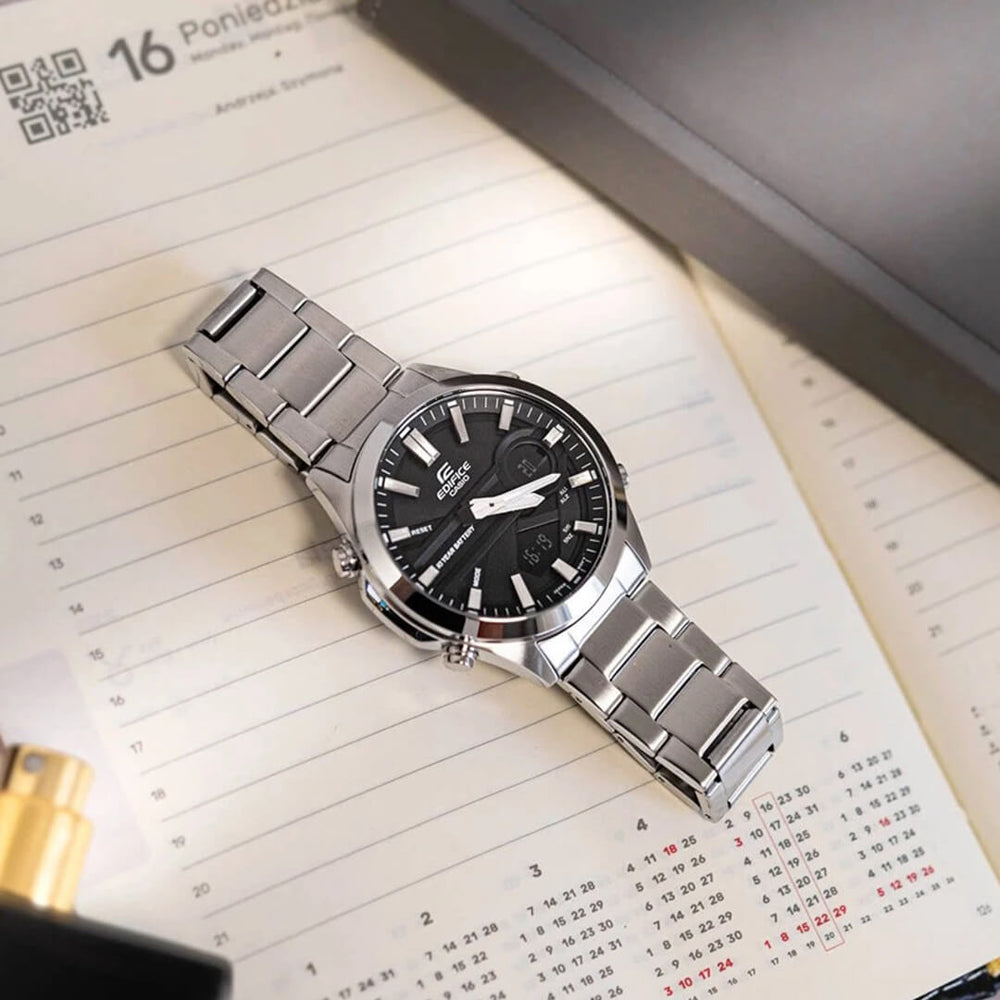 Reloj Edifice EFV-C120D-1A Hombre Acero Plateado