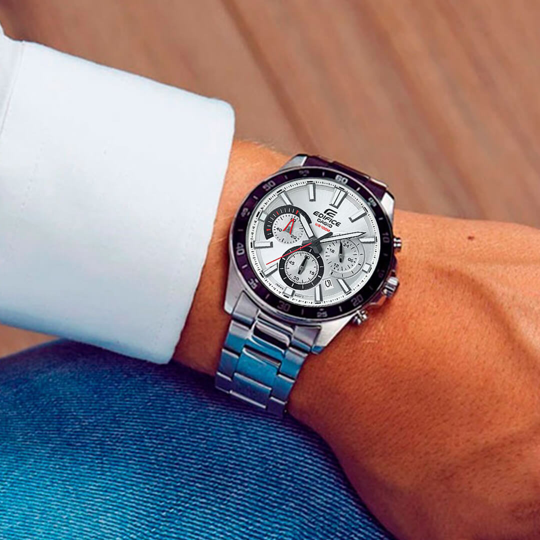 Reloj Edifice EFV-570D-7A Hombre Acero Plateado | EDF-28