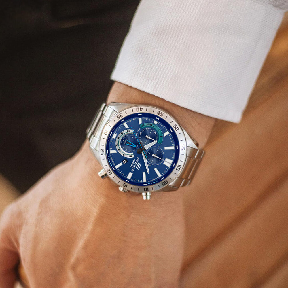 Reloj Edifice EFV-620D-2A Hombre Acero Plateado