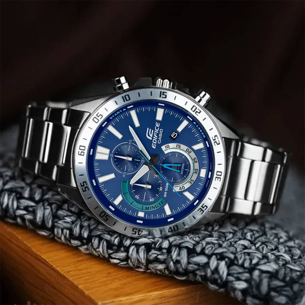 Reloj Edifice EFV-620D-2A Hombre Acero Plateado