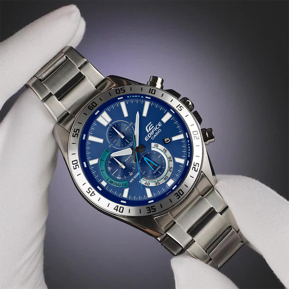 Reloj Edifice EFV-620D-2A Hombre Acero Plateado