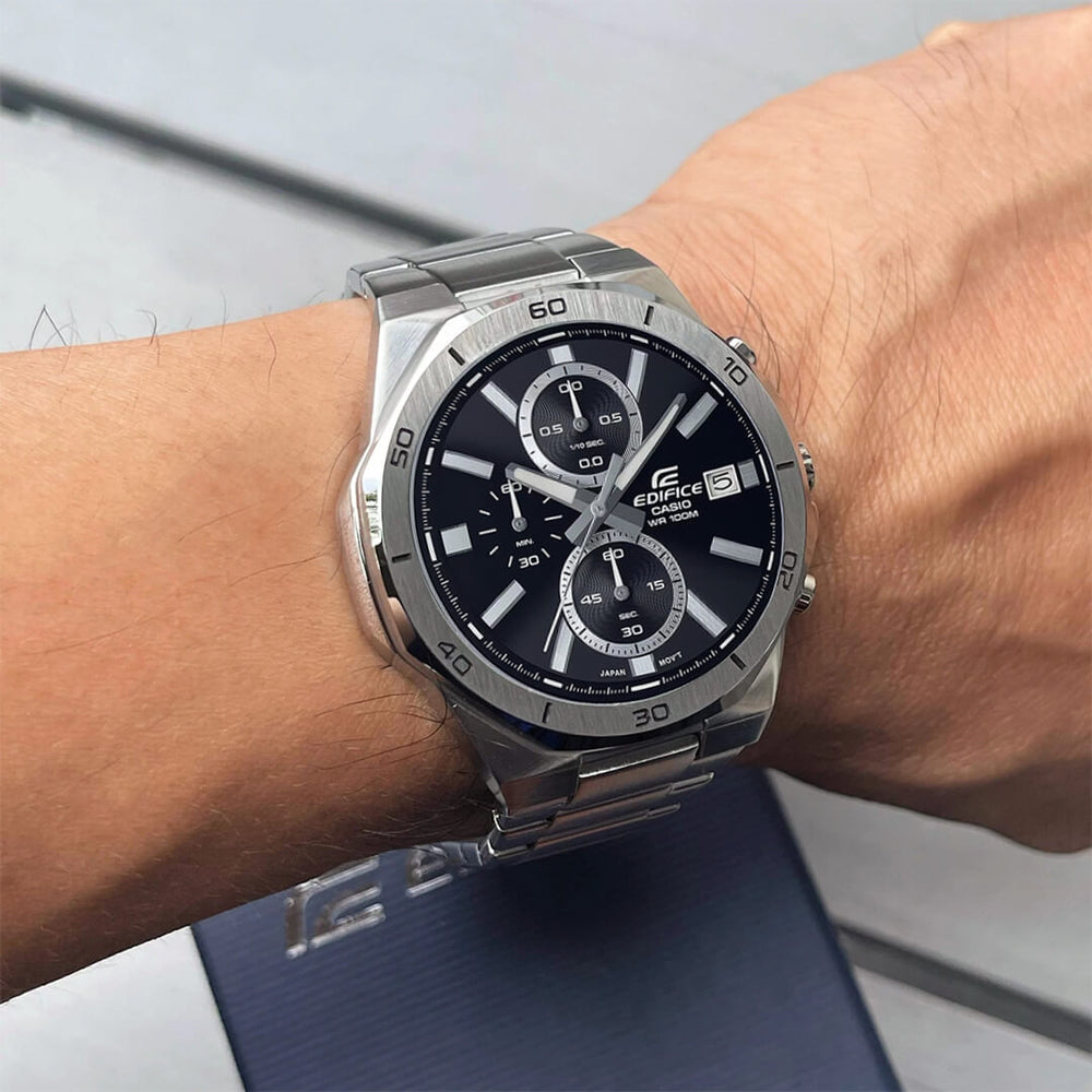 Reloj Edifice EFV-640D-1A Hombre Acero Negro