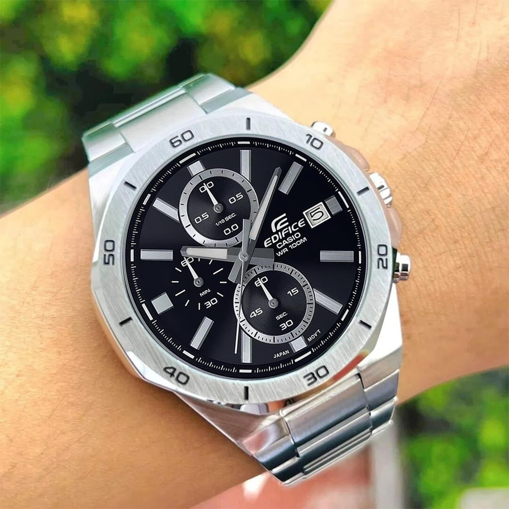 Reloj Edifice EFV-640D-1A Hombre Acero Negro