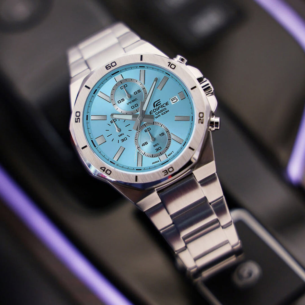 Reloj Edifice EFV-640D-2B Hombre Acero Celeste
