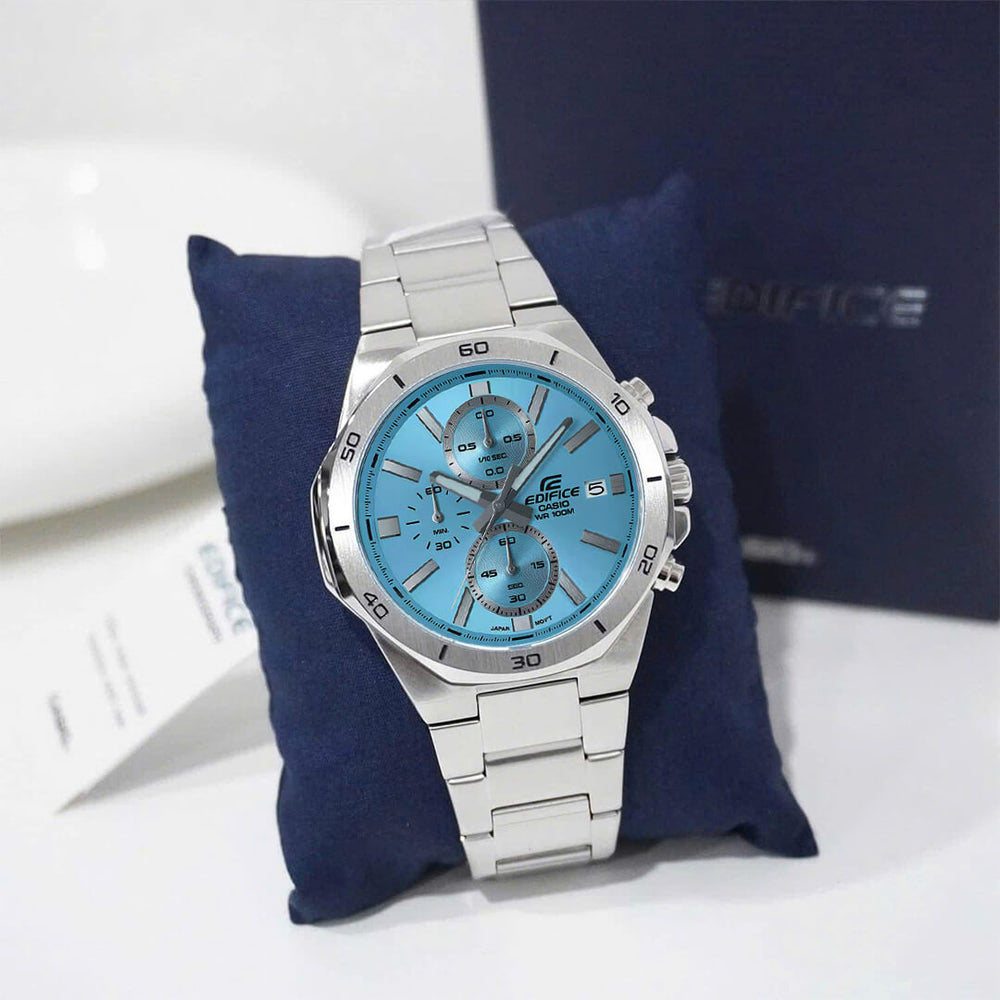 Reloj Edifice EFV-640D-2B Hombre Acero Celeste