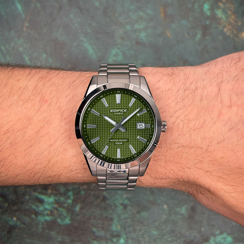 Reloj Edifice EFV-160D-3AVDF Hombre Acero Plateado