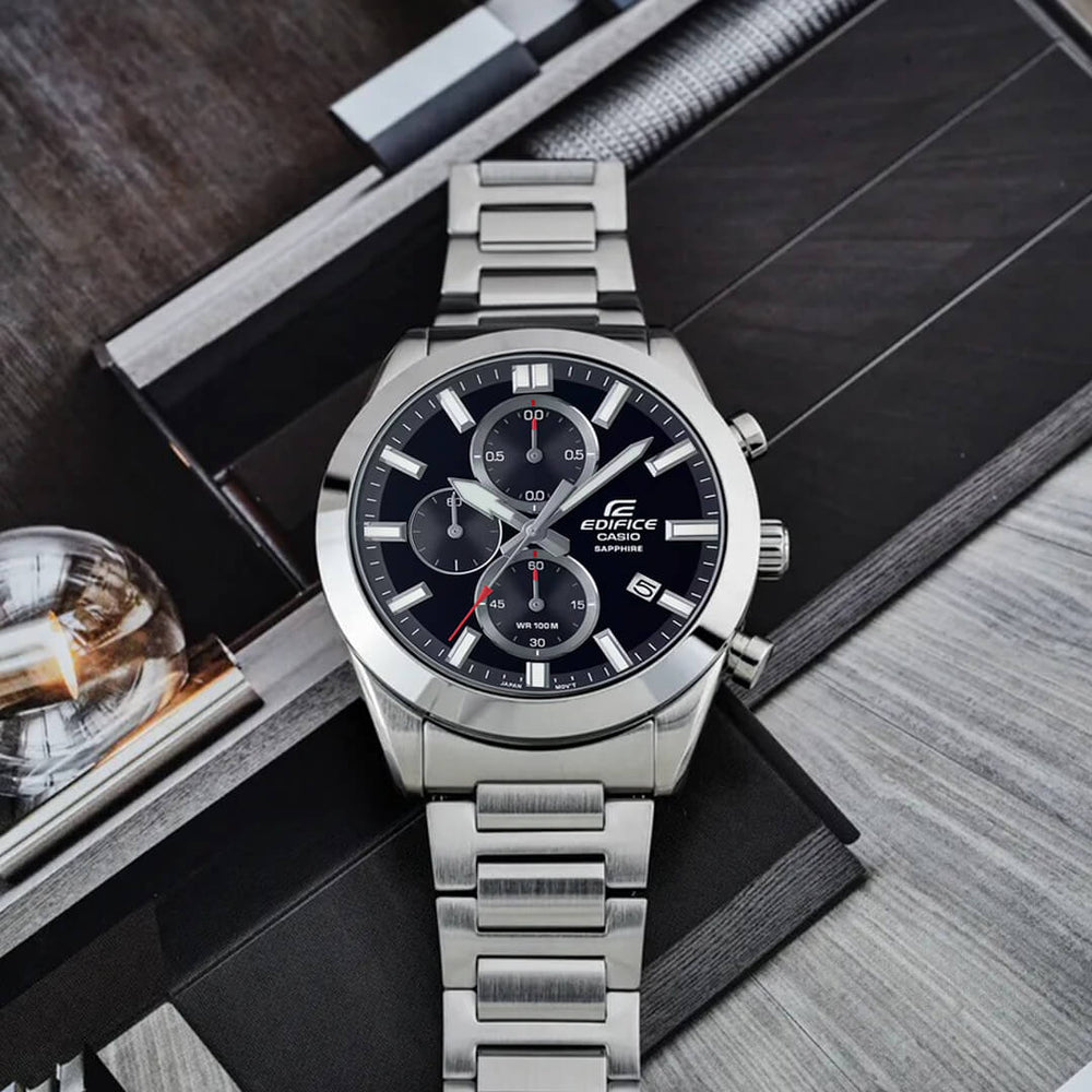 Reloj Edifice EFB-710D-1AV Hombre Acero Plateado