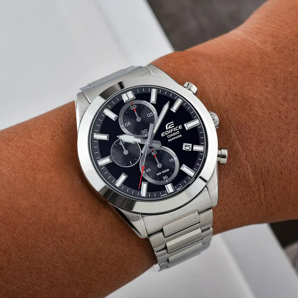 Reloj Edifice EFB-710D-1AV Hombre Acero Plateado