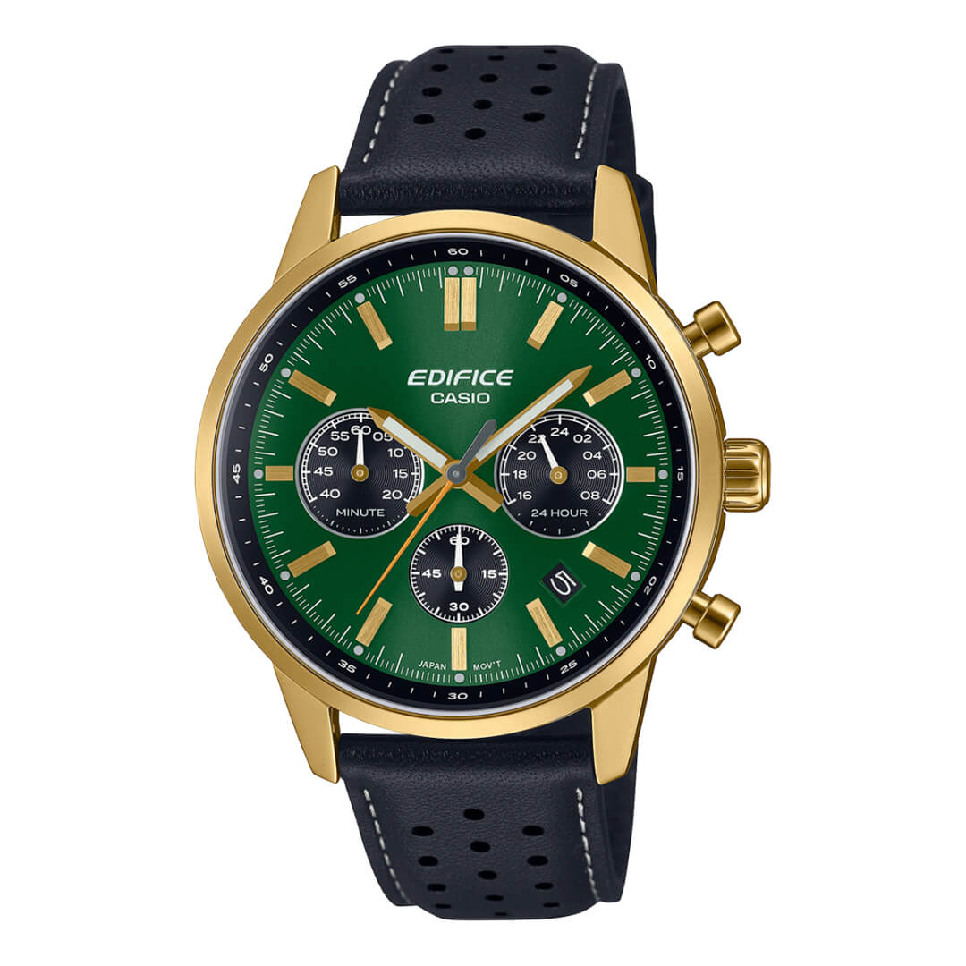 Reloj Edifice EFR-575CL-3A Hombre Cuero Negro | EDF-49