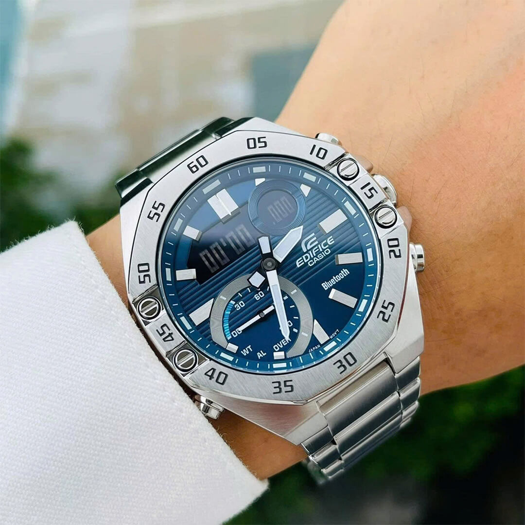 Reloj Edifice ECB-10D-2A Hombre Bluetooth Azul | EDF-4