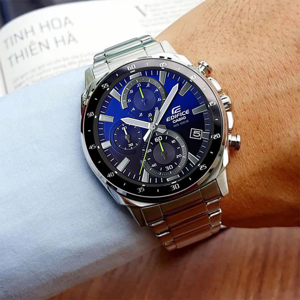 Reloj Edifice EFV-600D-2A Hombre Acero Plateado