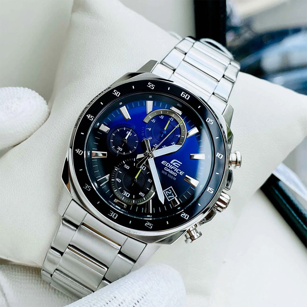 Reloj Edifice EFV-600D-2A Hombre Acero Plateado