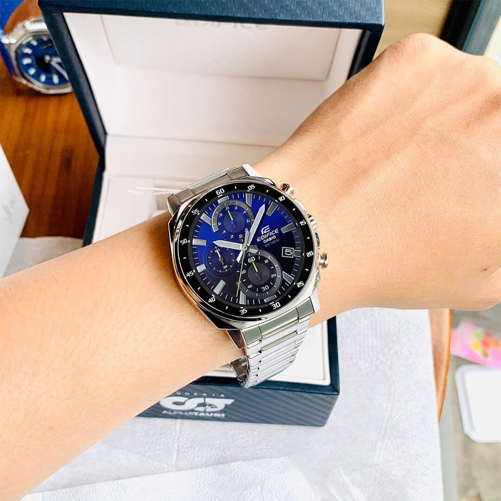 Reloj Edifice EFV-600D-2A Hombre Acero Plateado