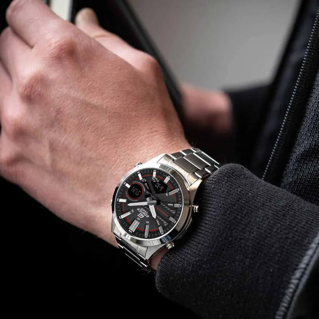 Reloj Edifice EFV-C120D-1A4D Hombre Acero Plateado