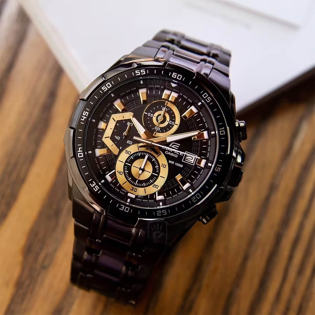 Reloj Edifice EFR-539BK-1AVUDF Hombre Acero Negro