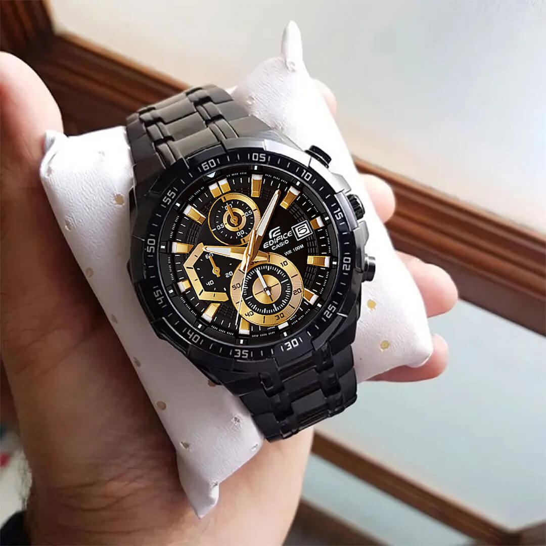 Reloj Edifice EFR-539BK-1AVUDF Hombre Acero Negro