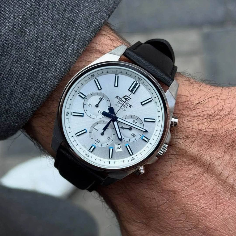 Reloj Edifice EFV-650L-7A Hombre Cuero Negro