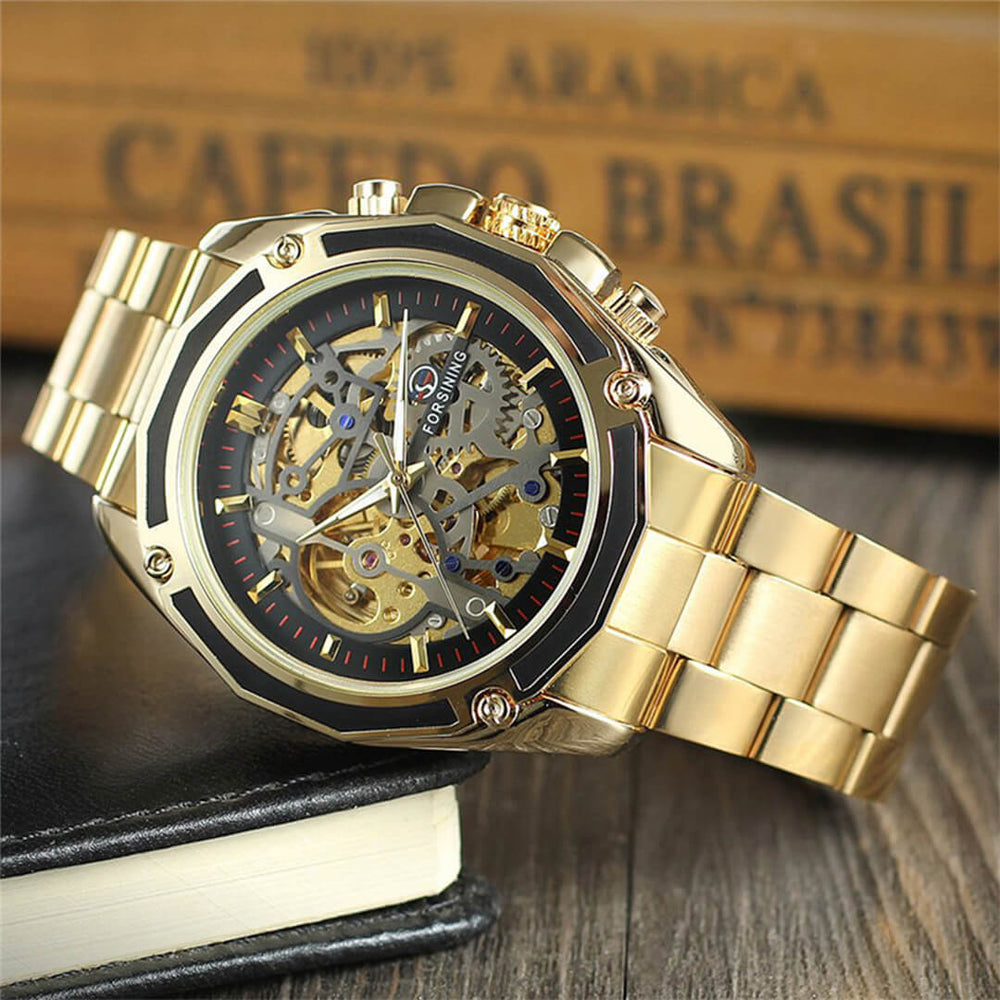 Reloj Forsining FOR-55 Hombre Automático Dorado