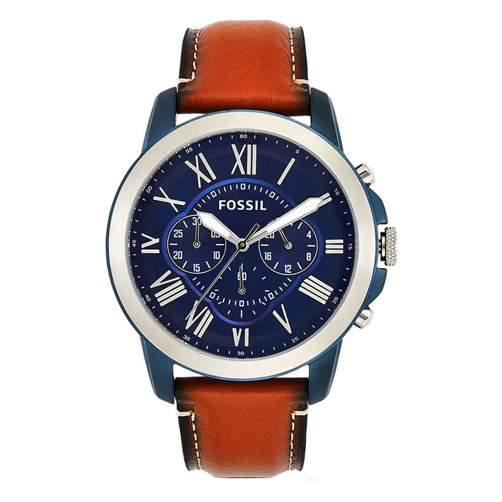 Reloj Fossil Grant FS5151 Hombre Cuero Marrón | FOS-20