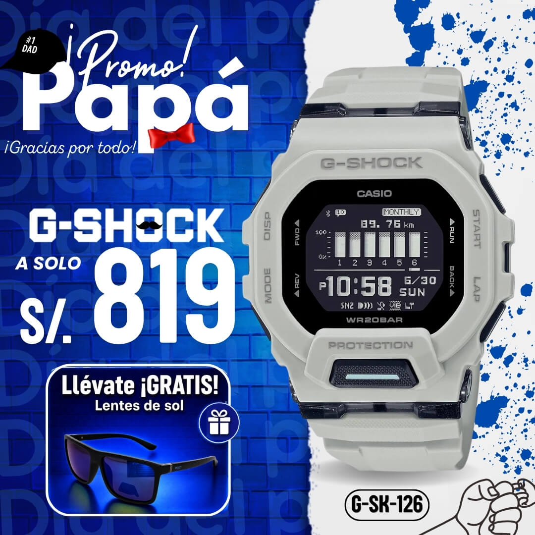 Reloj G-Shock GBD-200UU-9 Hombre Bluetooth Gris