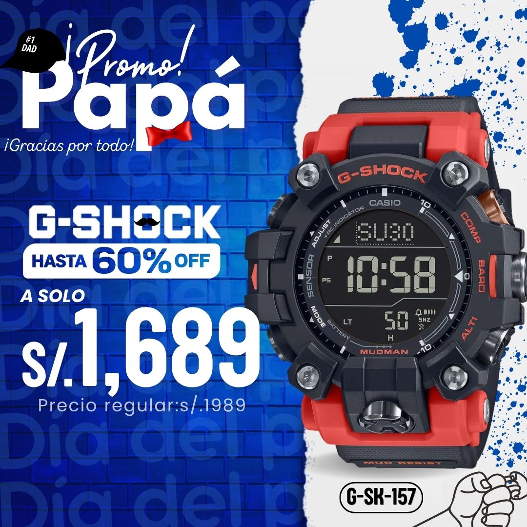Reloj G-Shock Mudman GW-9500-1A4 Hombre Resina Negro