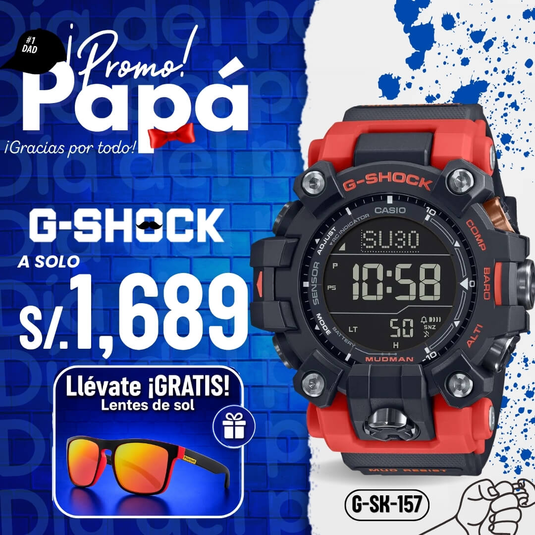 Reloj G-Shock Mudman GW-9500-1A4 Hombre Resina Negro
