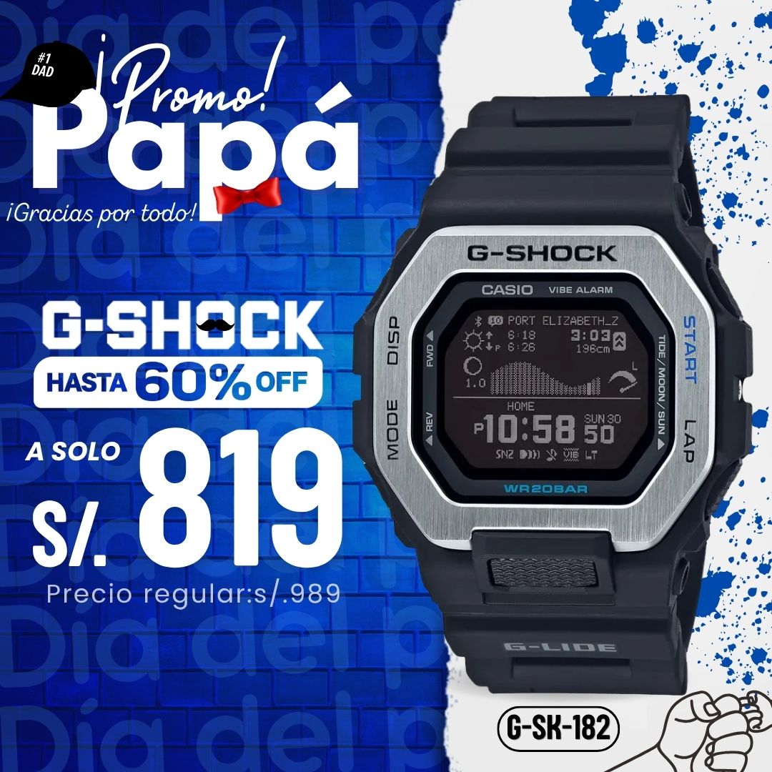 Reloj G-Shock GBX-100-1 Hombre Bluetooth Negro