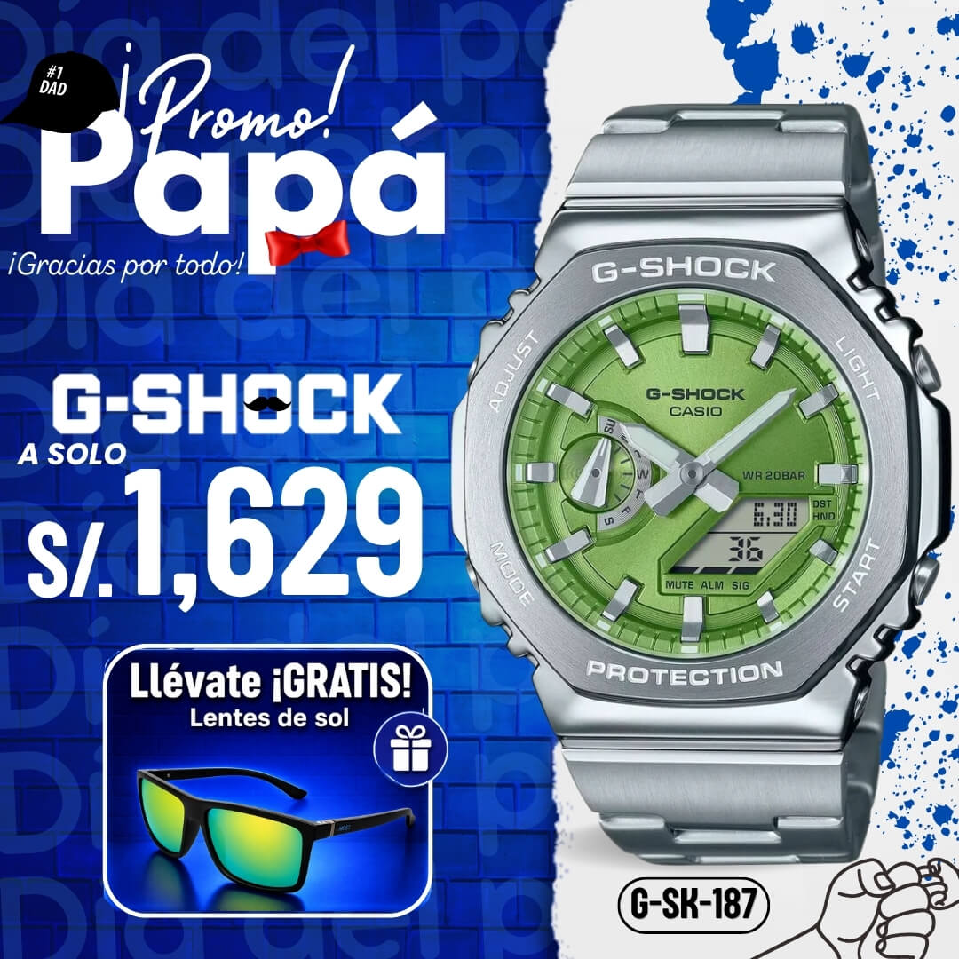 Reloj G-Shock GM-2110D-3A Hombre Acero Plateado
