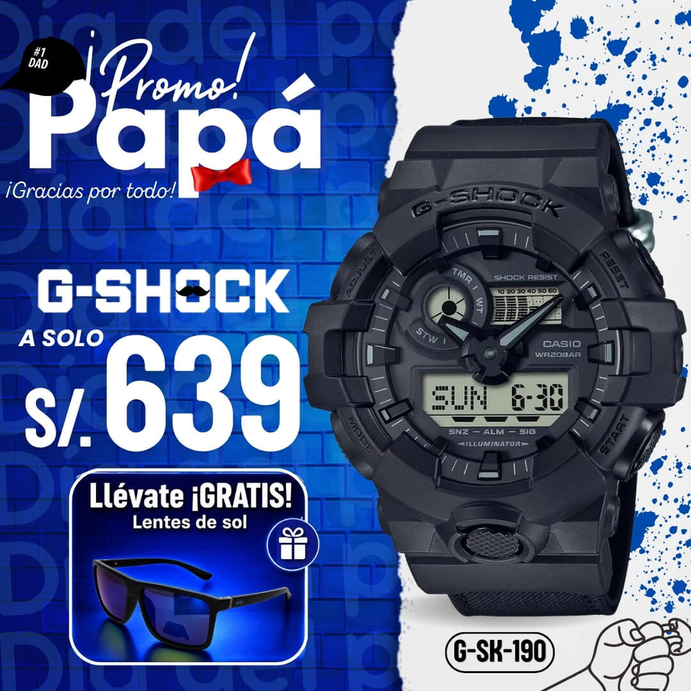 Reloj G-Shock GA-700BCE-1A Hombre Resina Negro